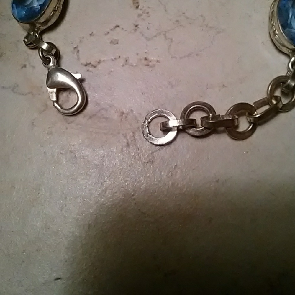 Iolite and SS bracelet - Picture 3 of 4